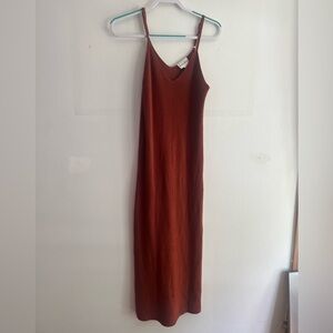 Freshman 1996 brown knit maxi dress, size M